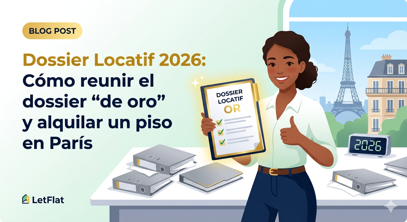 Dossier Locatif 2026: Cómo recoger un expediente “dorado” y alquilar un apartamento en París cuando hay una lista de espera de 50 personas